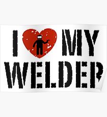 210x230 Welder Drawing Posters Redbubble