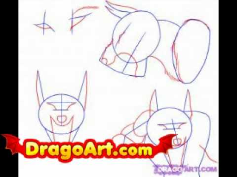 480x360 How To Draw A Werewolf Head, Step By Step