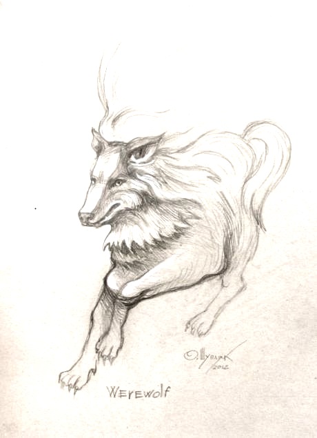 460x635 Amazing Werewolf Illusion Drawing