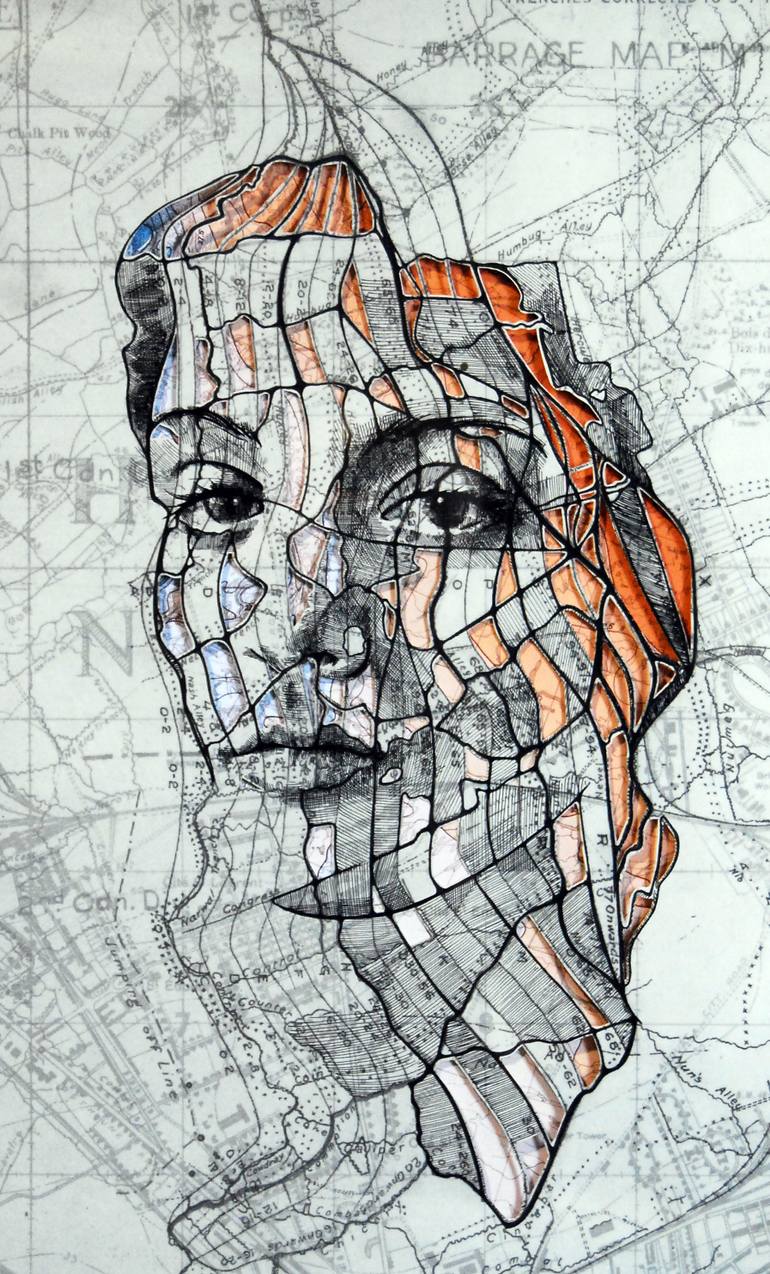 770x1274 Saatchi Art Western Front Cutout (Part I) Drawing By Ed Fairburn