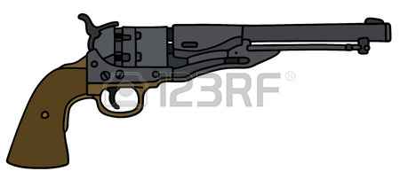 Western Revolver Drawing at GetDrawings | Free download