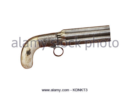 450x320 Gun Revolver Handgun Six Shooter Pistol Drawing In A Vintage Retro