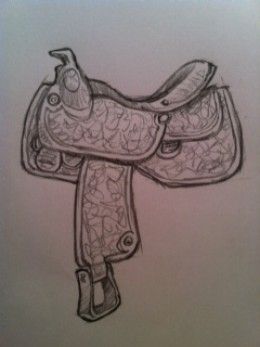 260x347 How To Draw A Saddle Saddles, Drawings And Horse Drawings