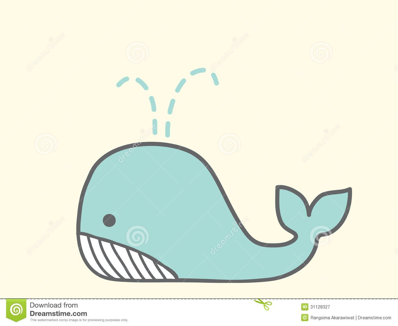 1300x1065 Cute Whale Royalty Free Stock Photography