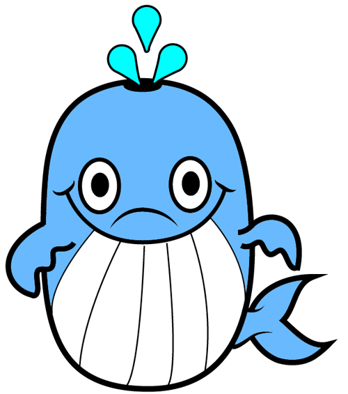 500x565 How To Draw A Cartoon Whale With Easy Step By Step Drawing