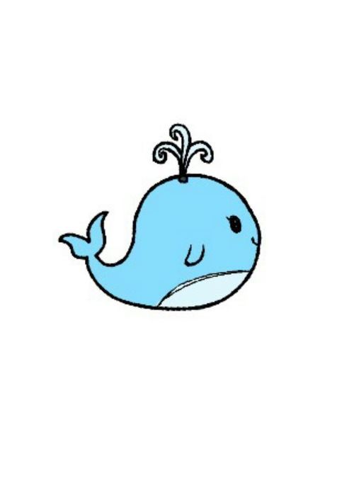 500x675 Why Are Cartoon Whales So Cute We Heart It Overlay, Whale