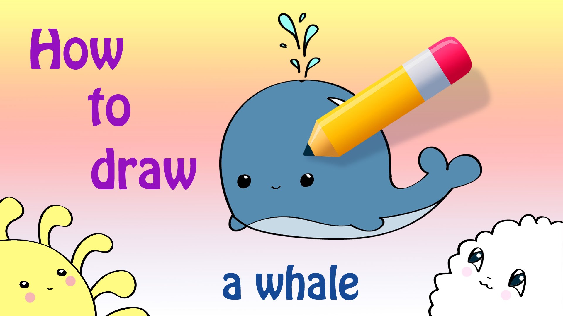 1920x1080 How To Draw A Cute Whale ^ ^