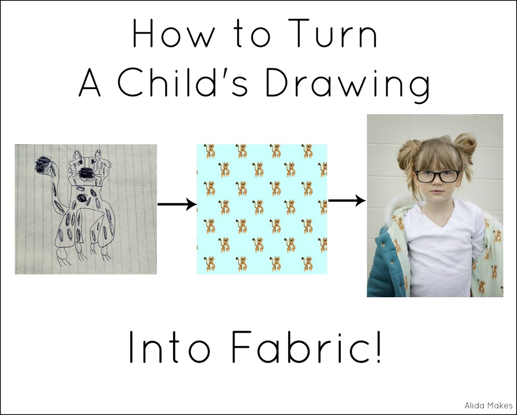 1024x821 Make A Child's Drawing Into Fabric Tutorial