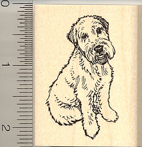 290x300 Wheaten Terrier Rubber Stamps