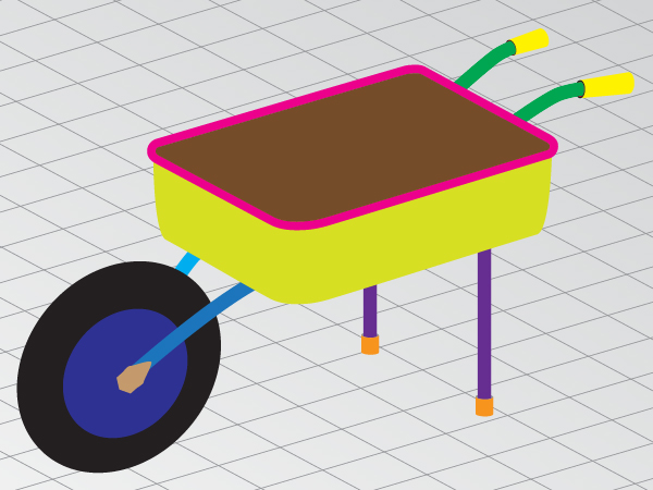600x450 How To Draw A Wheelbarrow In Perspective In Adobe Illustrator