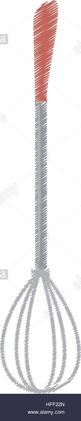 270x1390 Drawing Wire Whisk Kitchen And Cooking Utensils Stock Vector Art
