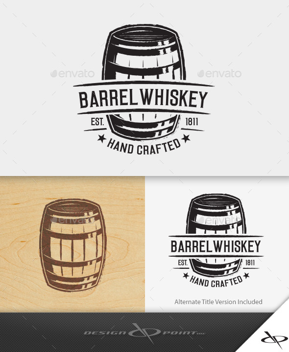 590x720 Barrel Whiskey Logo By Designpoint Graphicriver