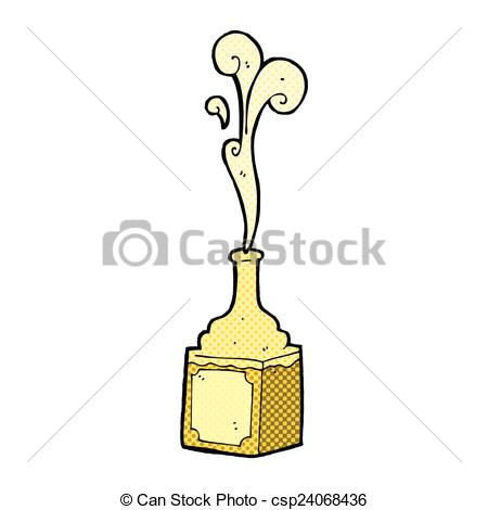 450x470 Comic Cartoon Whiskey Bottle. Retro Comic Book Style Cartoon