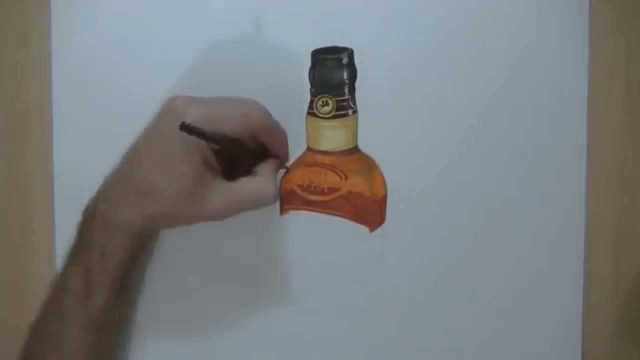 1280x720 Drawing A Bottle Whisky
