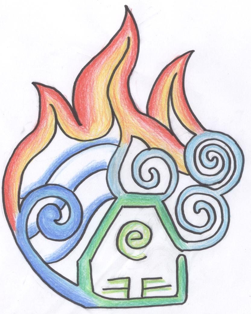 832x1040 The Four Elements By Whispering Waters On Drawing