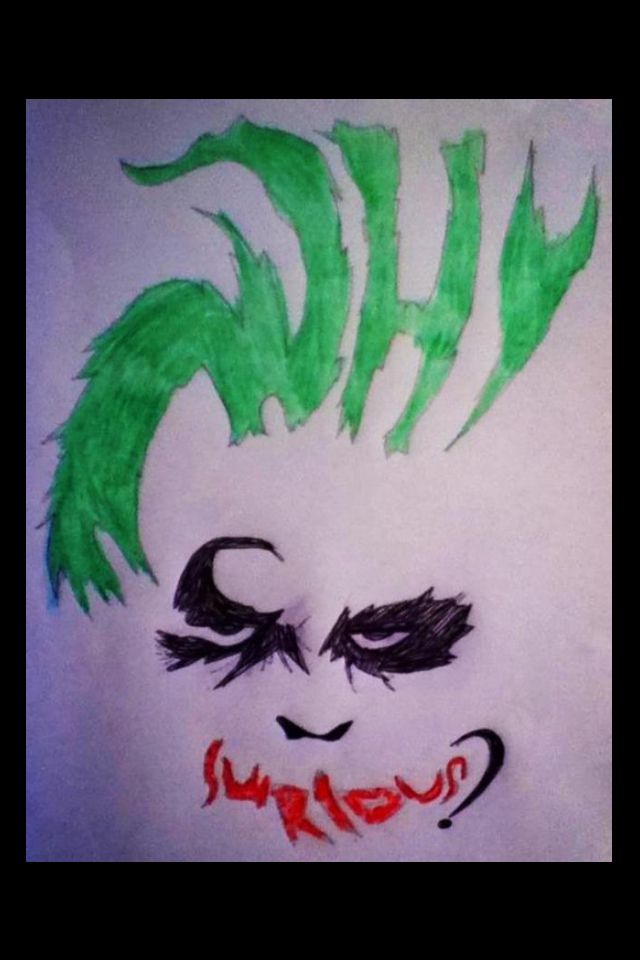 640x960 Joker Why So Serious Drawing By 13 Year Old Micaila D'Angelico