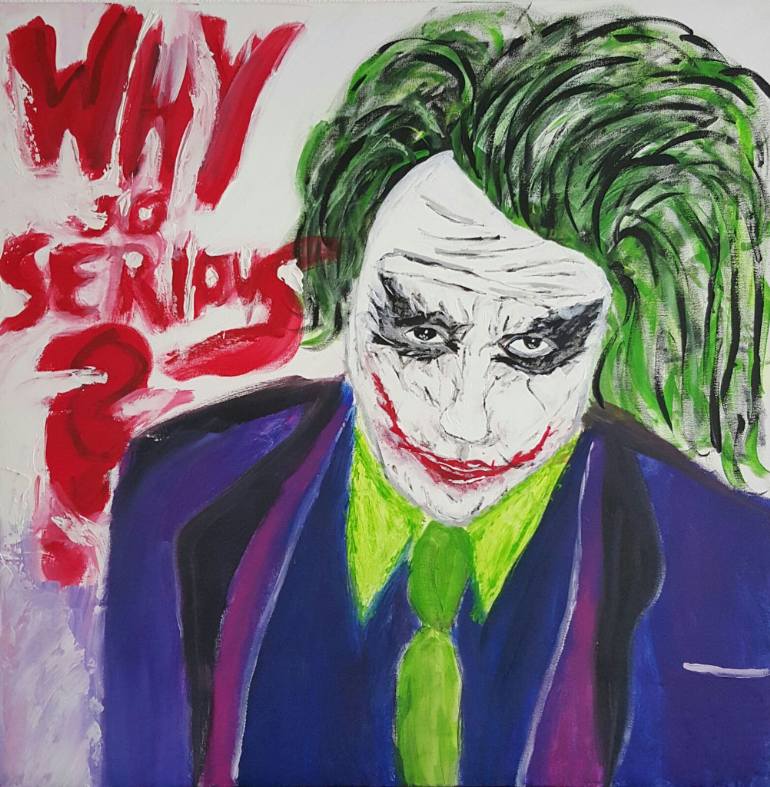 770x787 Saatchi Art Joker Why So Serious Painting By Markus