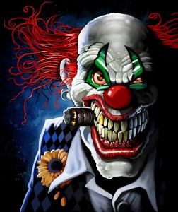 252x300 Evil Clown Drawings