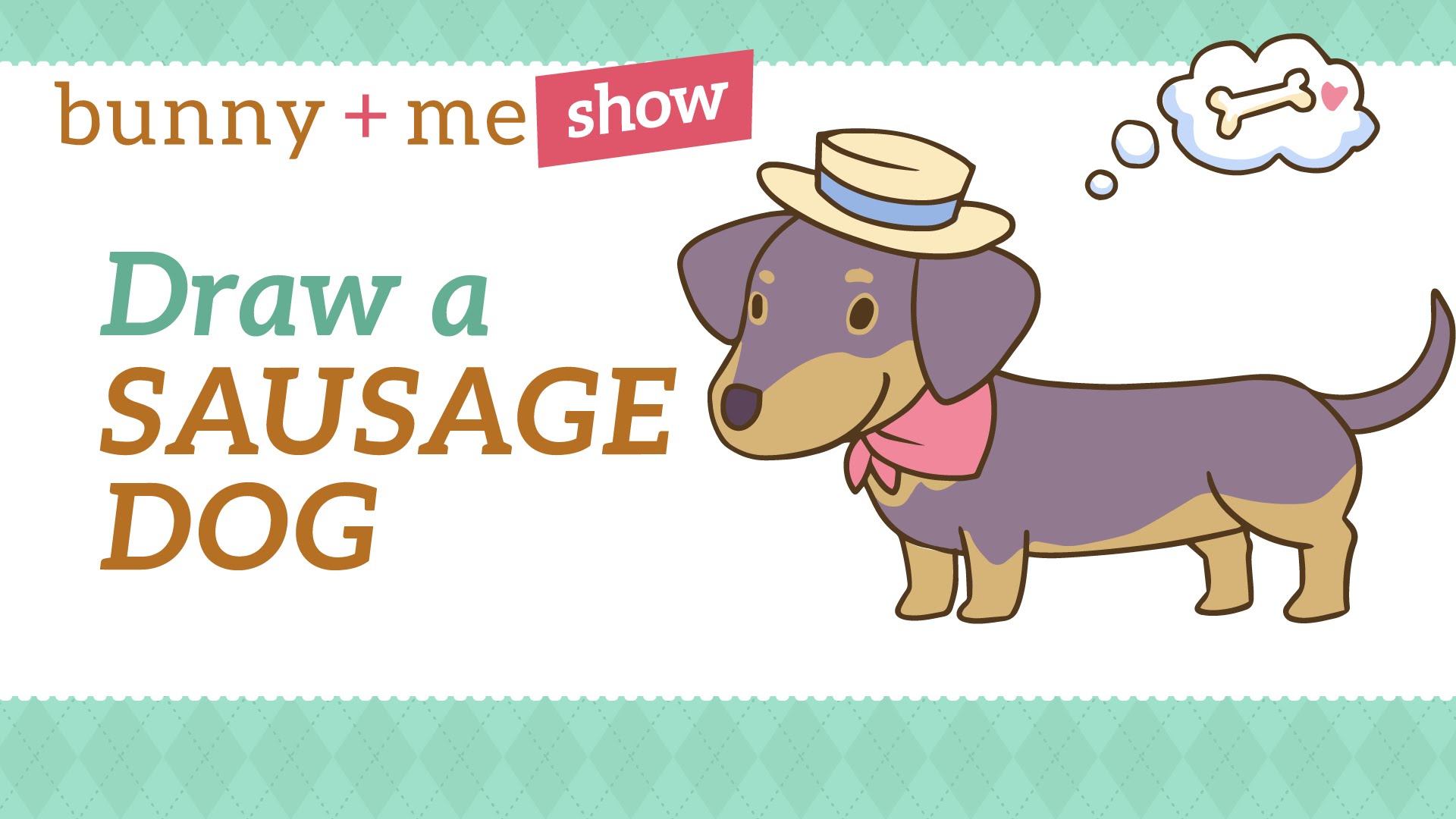 1920x1080 How To Draw A Cute Sausage Dog