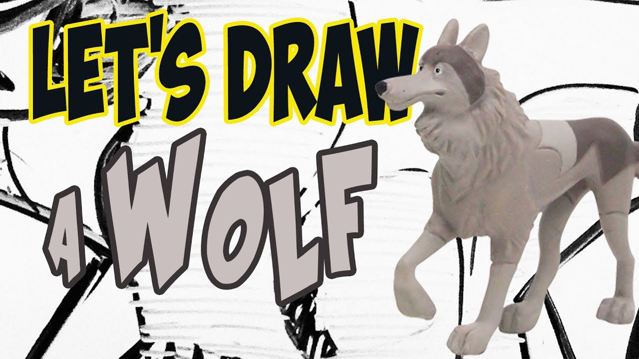 1280x720 Drawing A Wolf From Wild Kratts With Basic Shapes And Lines.