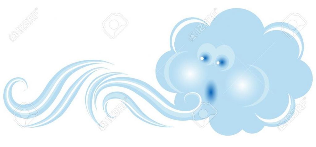 1024x477 Unique Best Free Blowing Cloud In Blue Color Stock Vector Wind