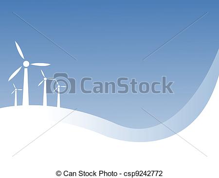 450x367 Wind Power Vector Illustration