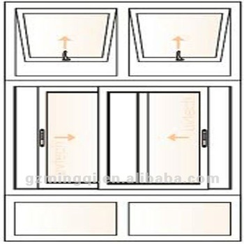 350x350 Pvc Swing Window And Sliding Window Drawing