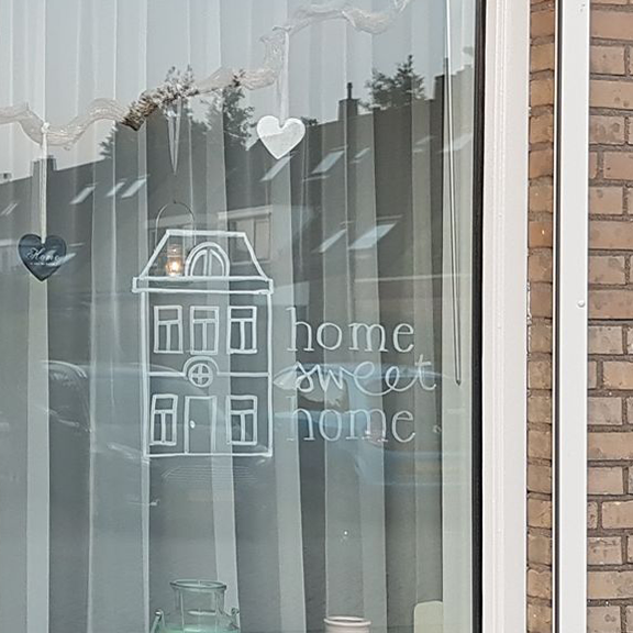 576x576 Home House Quote Window Drawing