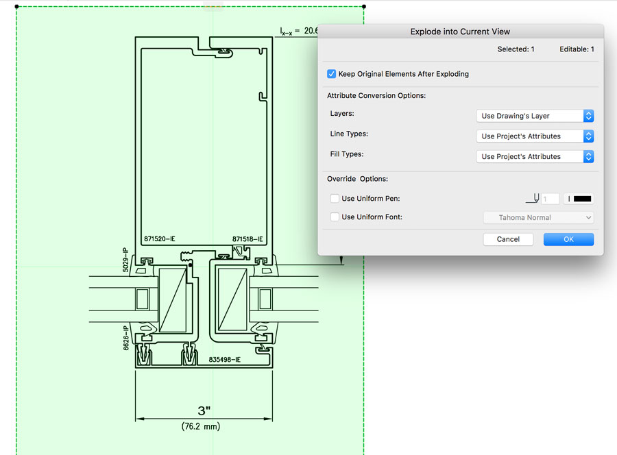 900x664 Library Parts 1 Curtain Wall Frame Amp Caps Enzyme
