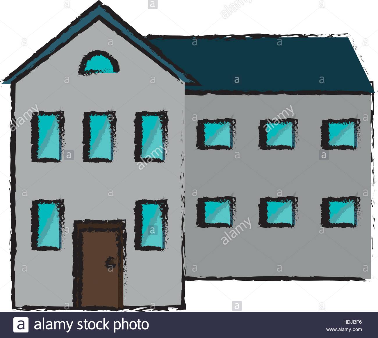 1300x1161 Drawing Big House And Many Windows Stock Vector Art Amp Illustration