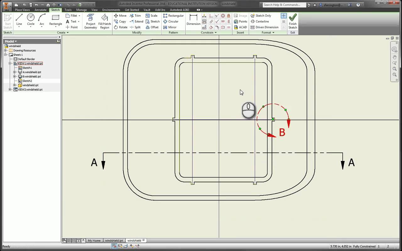1280x800 Windshield Drawing