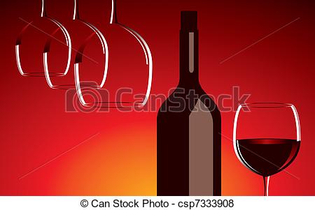 450x301 Vector Wine Glasses And Bottle Vector