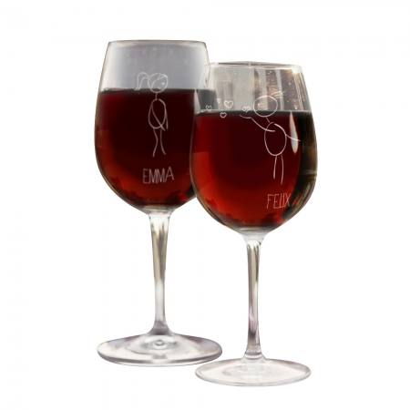 450x450 Wine Glasses Couples