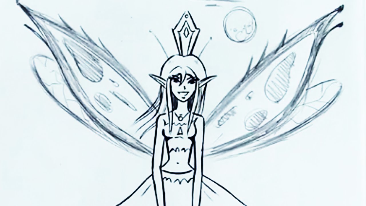 1280x720 How To Draw Fairy Wings (Step By Step)