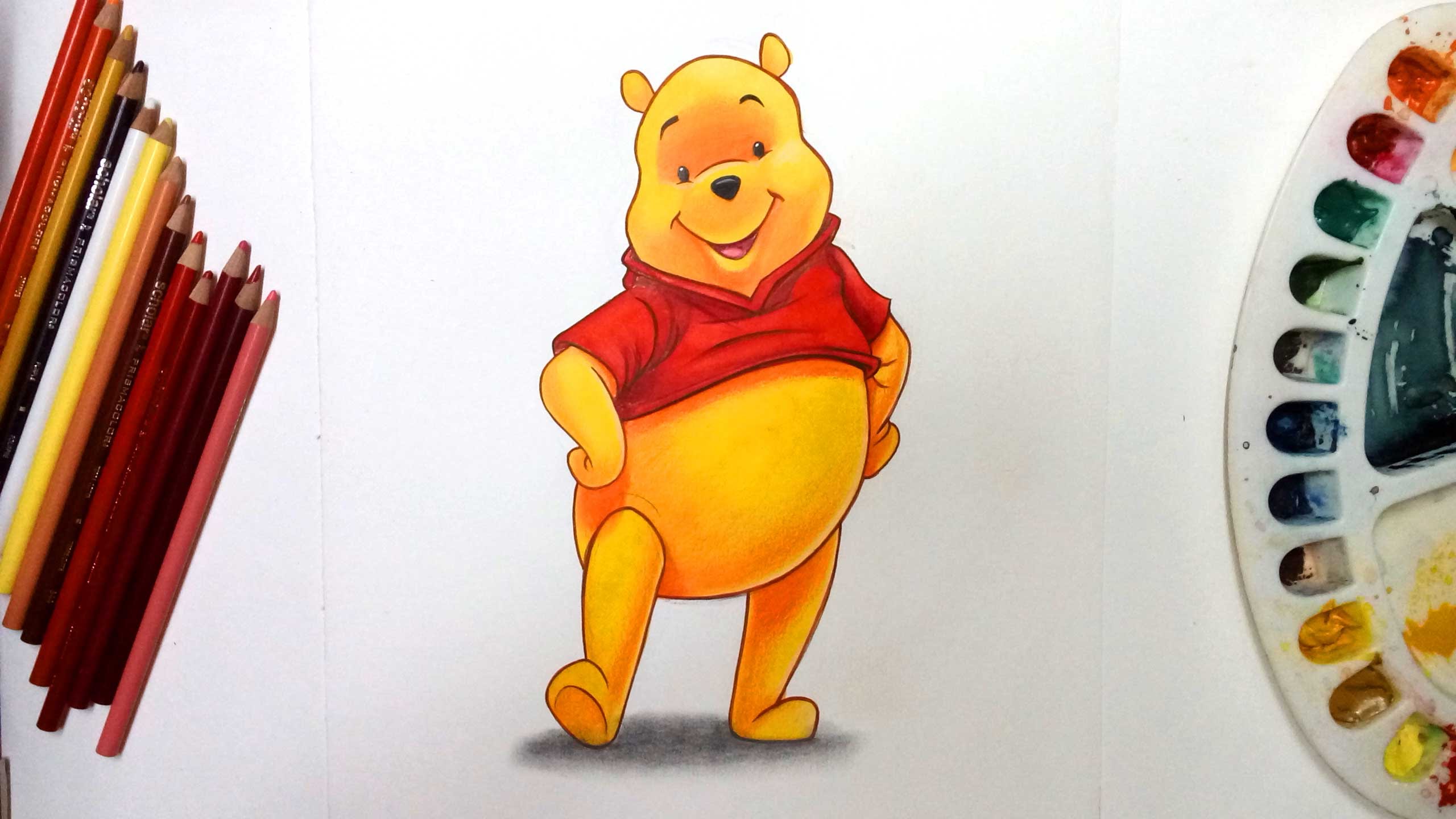 2560x1440 How To Draw Winnie The Disney