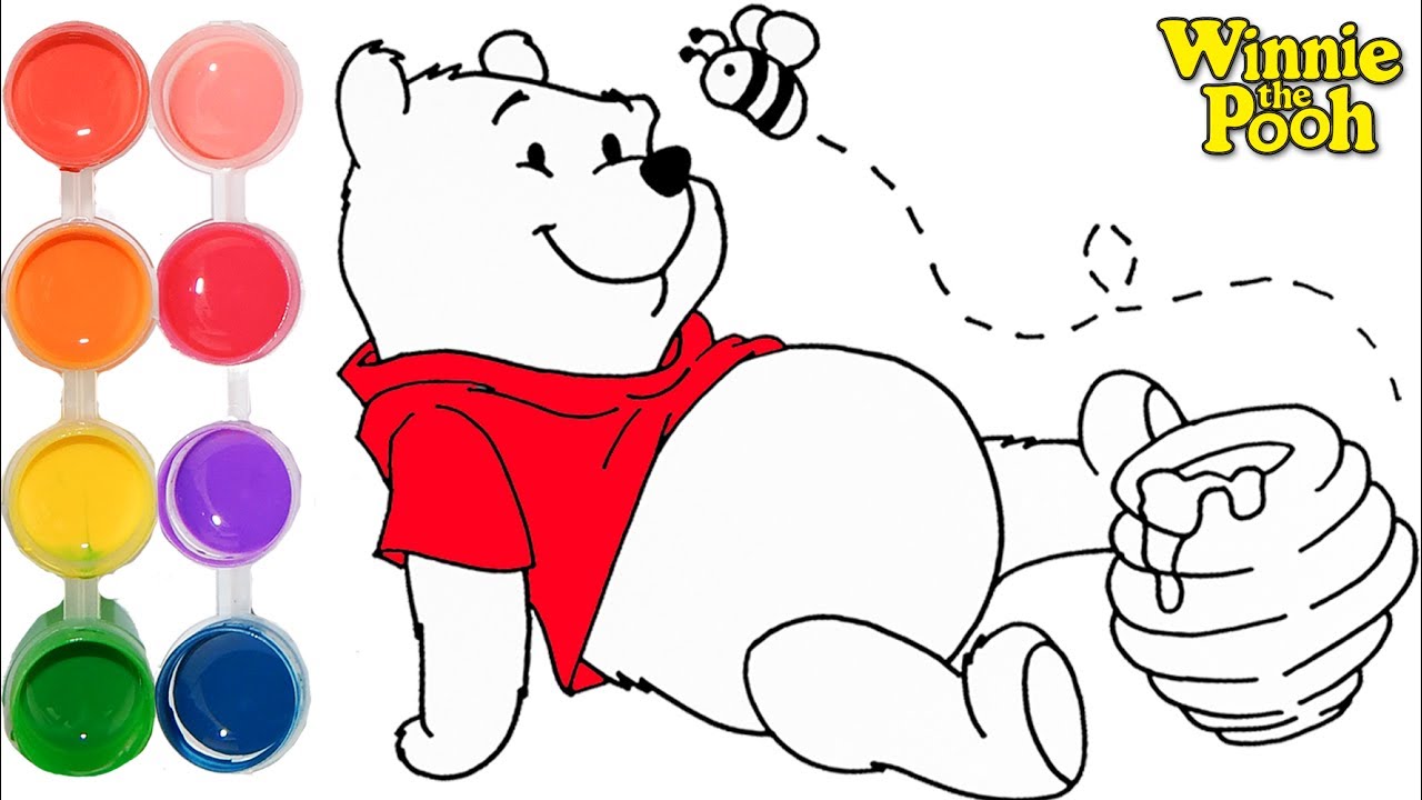 1280x720 How To Draw Amp Color Winnie Pooh From Disney Channel Kids Drawing