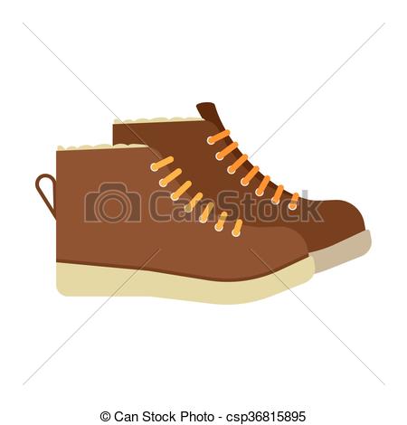 450x470 Winter Boots Flat Icon. Vector Illustration. Flat Icon Eps