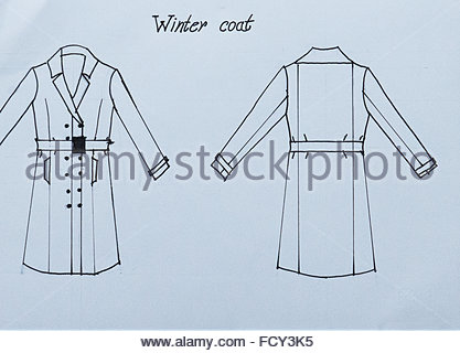 417x320 Fashion Technical Handmade Draw, Drawing, Sketch Of A Man Jacket