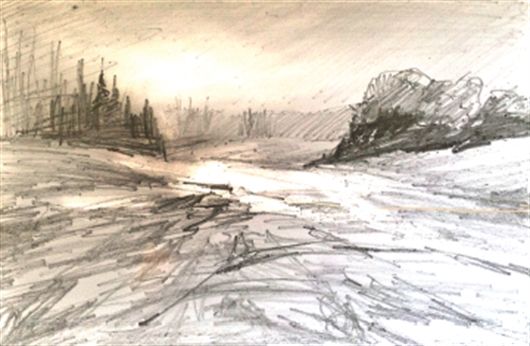 530x346 How To Paint A Snowy, Winter Landscape In Pastel With Les Darlow