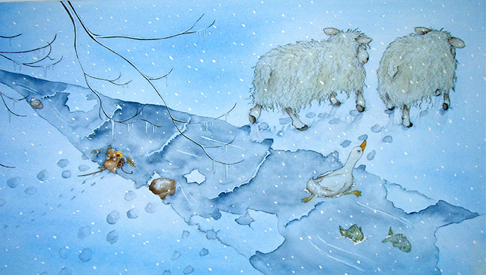 710x402 Create A Winter Wonderland! Learn How To Draw Snow