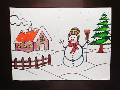 Winter Season Drawing at GetDrawings | Free download