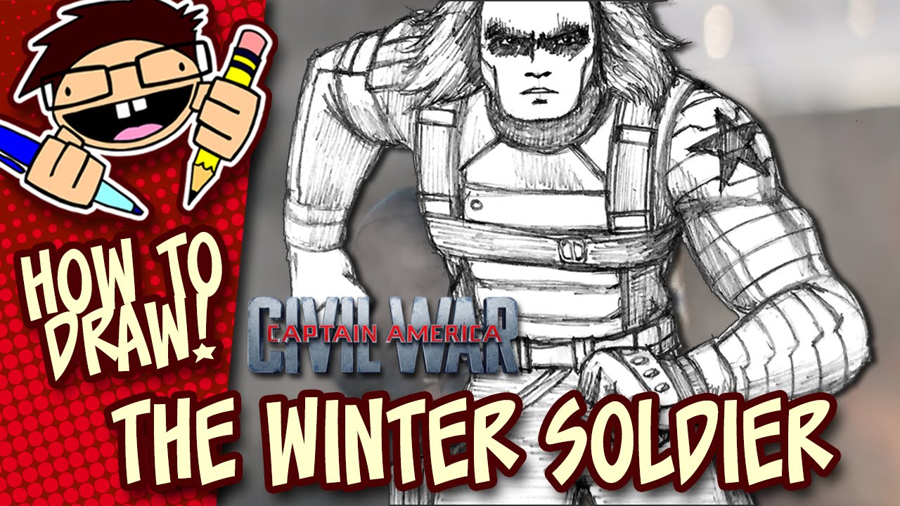 1280x720 How To Draw The Winter Soldier (Captain America Civil War) Step
