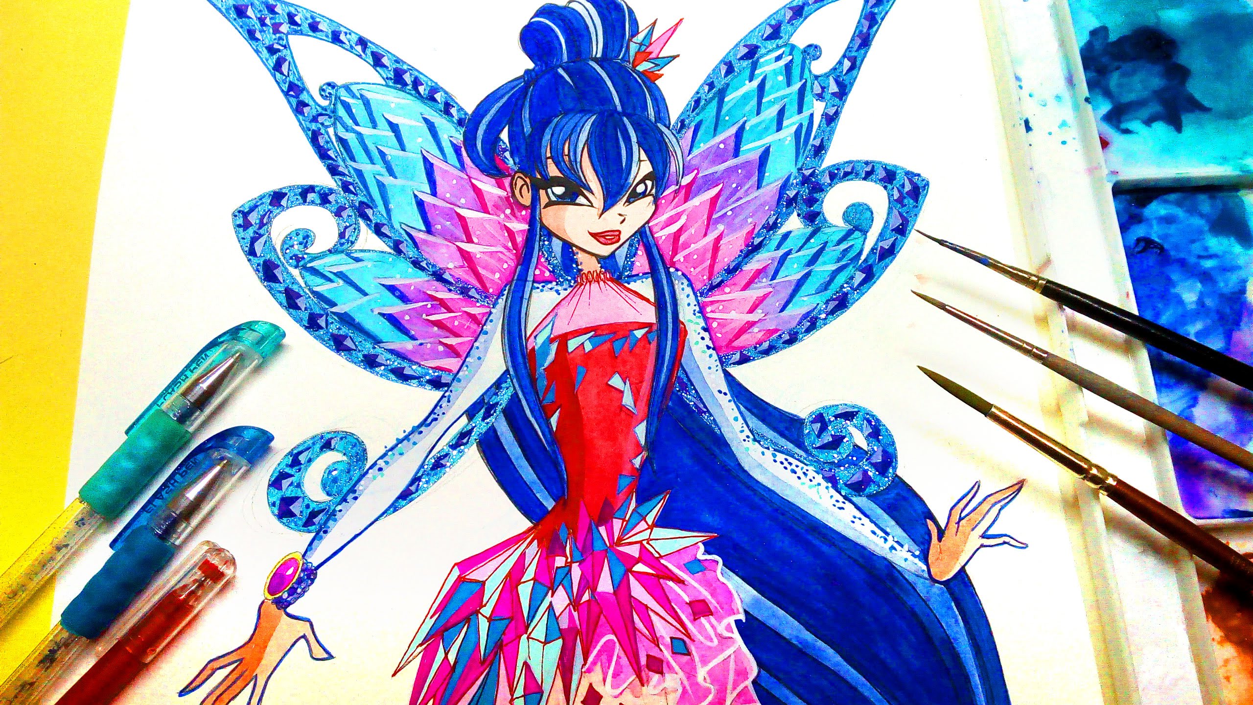 2560x1440 How To Draw Winx Club Musa Tynix Speedpainting