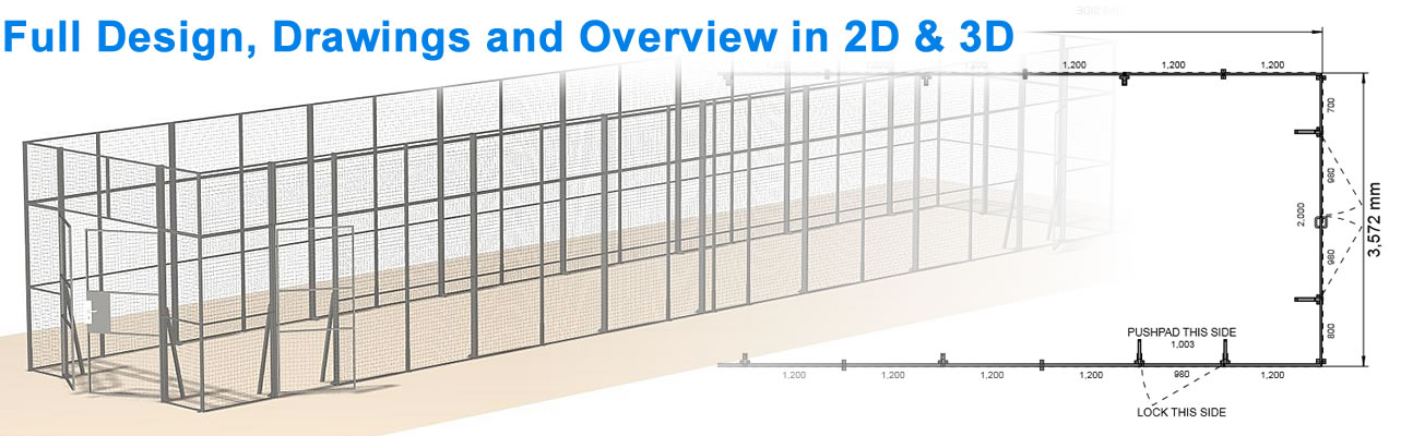 1283x400 Wire Mesh Design, Drawings, Overview In 2d Amp 3d