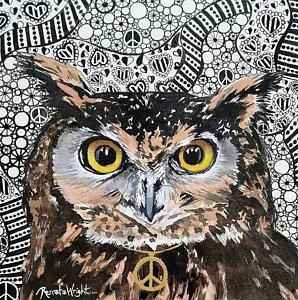 298x300 Wise Owl Paintings