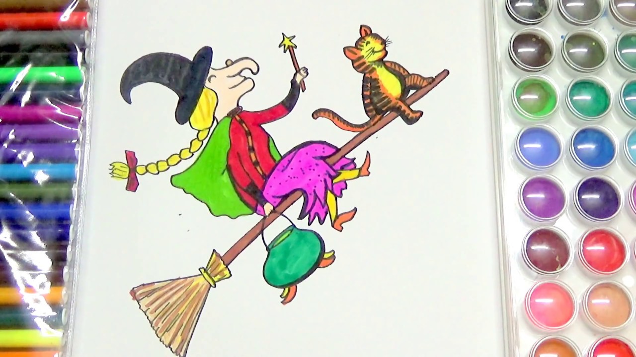 1280x720 How To Draw And Color Room On The Broom Witch Coloring Page