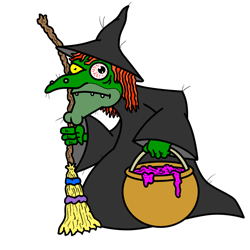 250x250 Cartoon Witches Step By Step Drawing Lesson