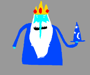300x250 Ice King Adventure Time With A Blue Wizard Hat