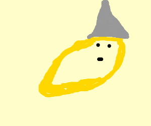 300x250 Emotionless Potato Wearing A Brown Wizard Hat