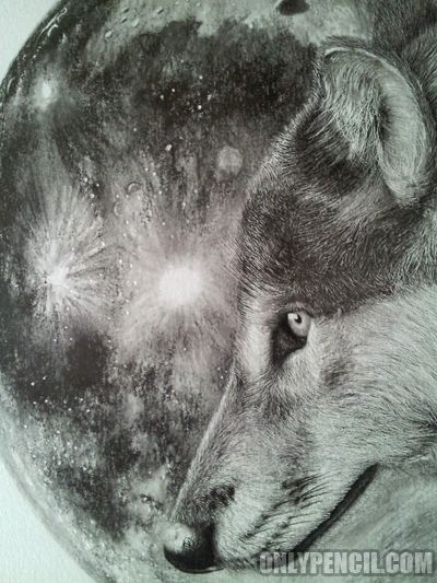 400x533 Wolf Moon Pencil Drawing Wolves Wolf Moon, Wolf